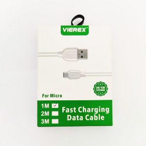 کابل شارژر USB به microUSB ویرکس مدل VC-3 طول 1 متر